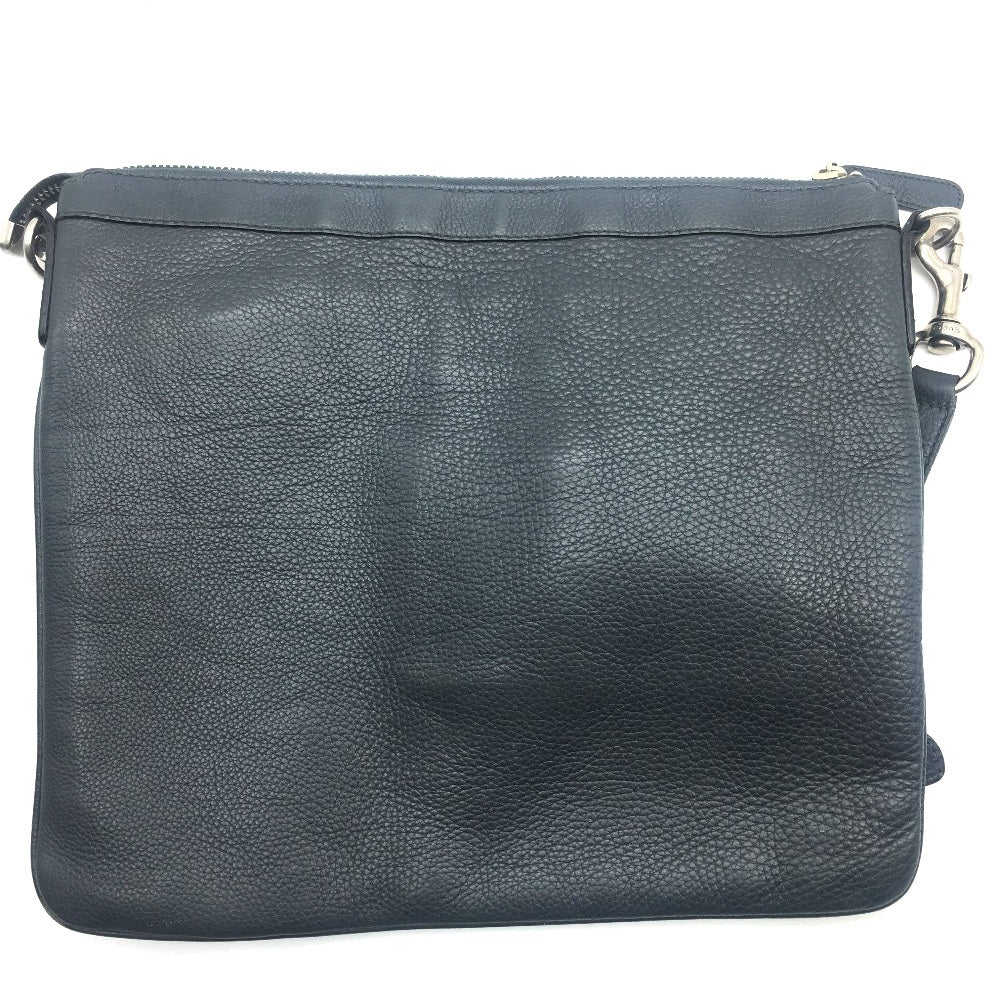 GUCCI Shoulder Bag 233329 leather Dark gray type No Gusset All Leather Leather Business A4 document storage mens Used Authentic