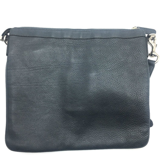 GUCCI Shoulder Bag 233329 leather Dark gray type No Gusset All Leather Leather Business A4 document storage mens Used Authentic