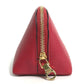 LOEWE Pouch leather Red anagram Women Used Authentic