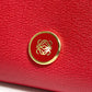 LOEWE Pouch leather Red anagram Women Used Authentic