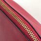 LOEWE Pouch leather Red anagram Women Used Authentic