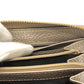 GUCCI Long Wallet Purse 307984 leather Champagne Gold Bamboo Continental wallet Women Used Authentic