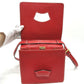 LOEWE Handbag leather Red Barcelona Women Used Authentic