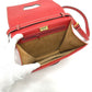 LOEWE Handbag leather Red Barcelona Women Used Authentic