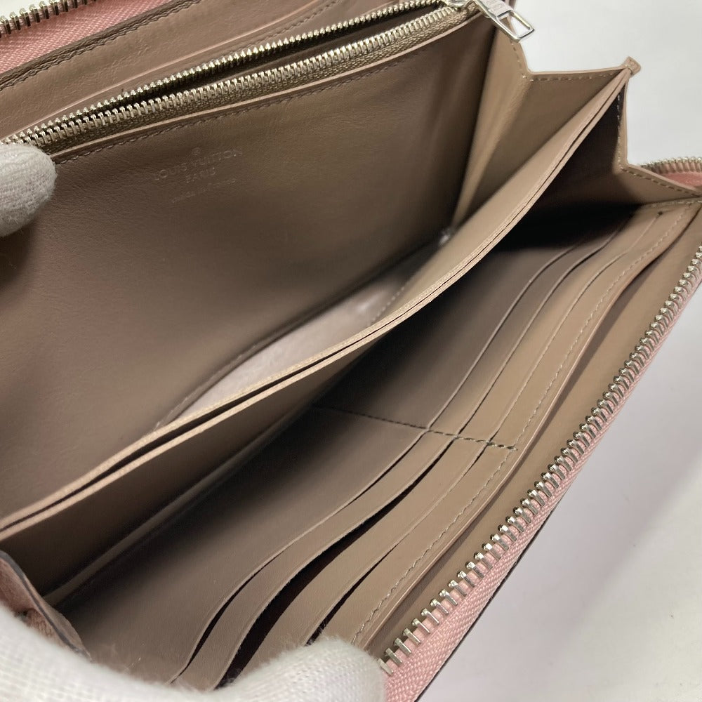 LOUIS VUITTON Long Wallet Purse M63103 Taurillon Clemence Leather pink Portefeuille comet Women Used Authentic
