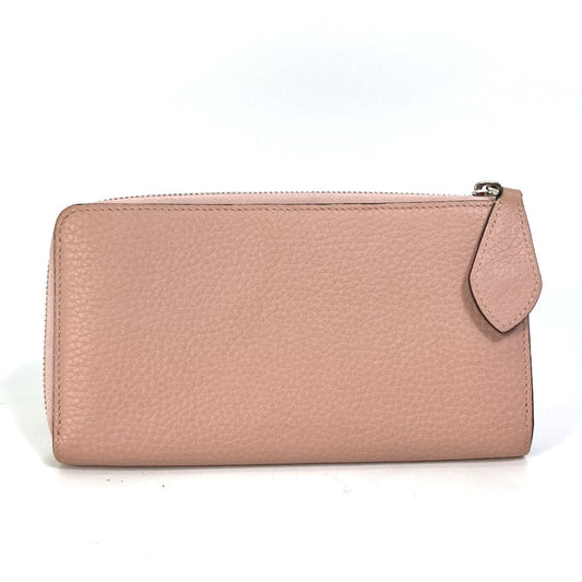 LOUIS VUITTON Long Wallet Purse M63103 Taurillon Clemence Leather pink Portefeuille comet Women Used Authentic