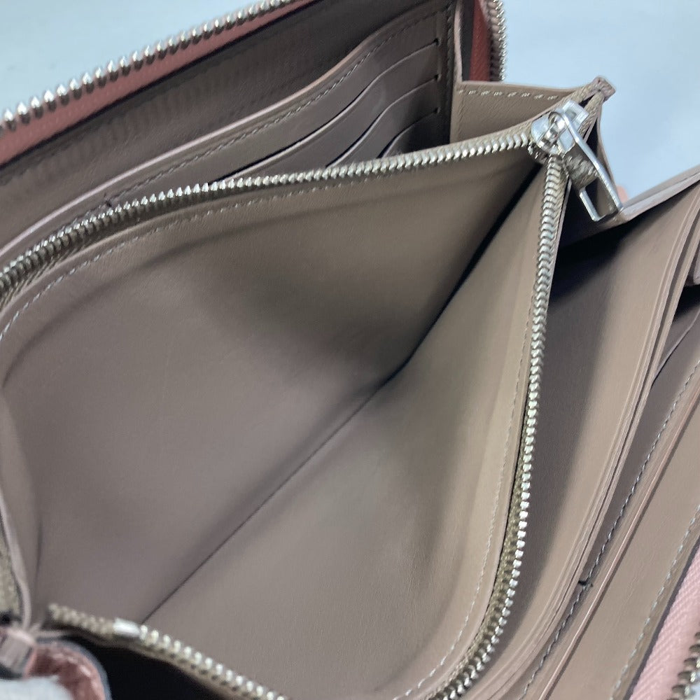 LOUIS VUITTON Long Wallet Purse M63103 Taurillon Clemence Leather pink Portefeuille comet Women Used Authentic