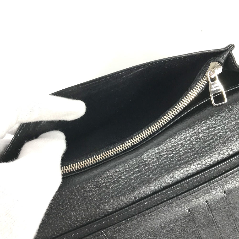 LOUIS VUITTON Long Wallet Purse M58192 Taurillon Clemence Leather black Long wallet Portefeuille Braza Women Used Authentic