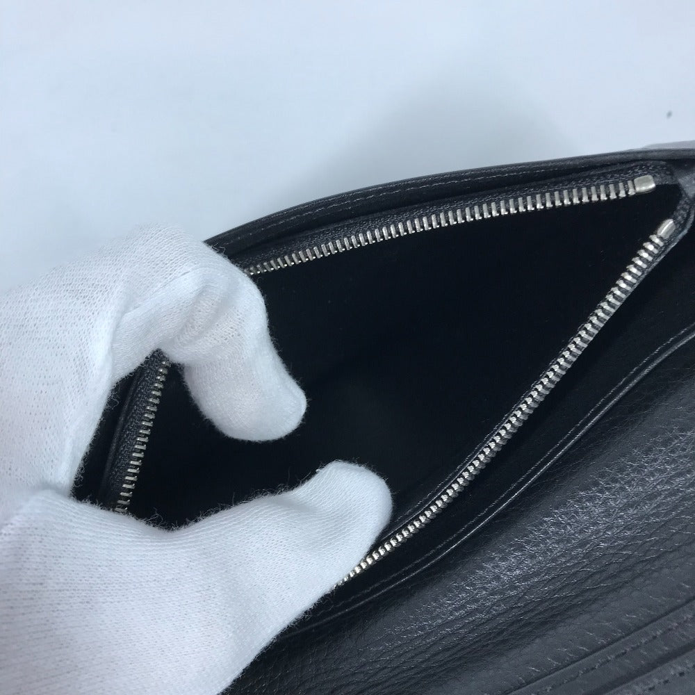 LOUIS VUITTON Long Wallet Purse M58192 Taurillon Clemence Leather black Long wallet Portefeuille Braza Women Used Authentic