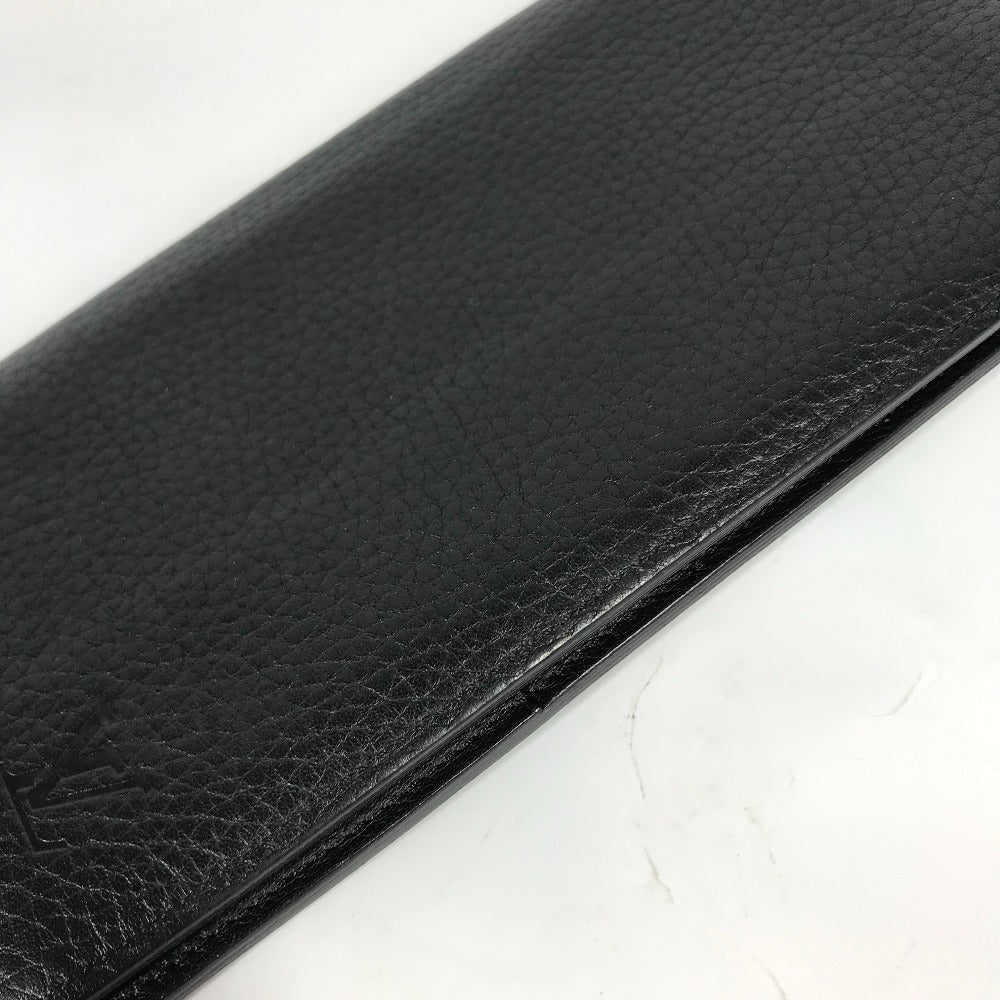 LOUIS VUITTON Long Wallet Purse M58192 Taurillon Clemence Leather black Long wallet Portefeuille Braza Women Used Authentic
