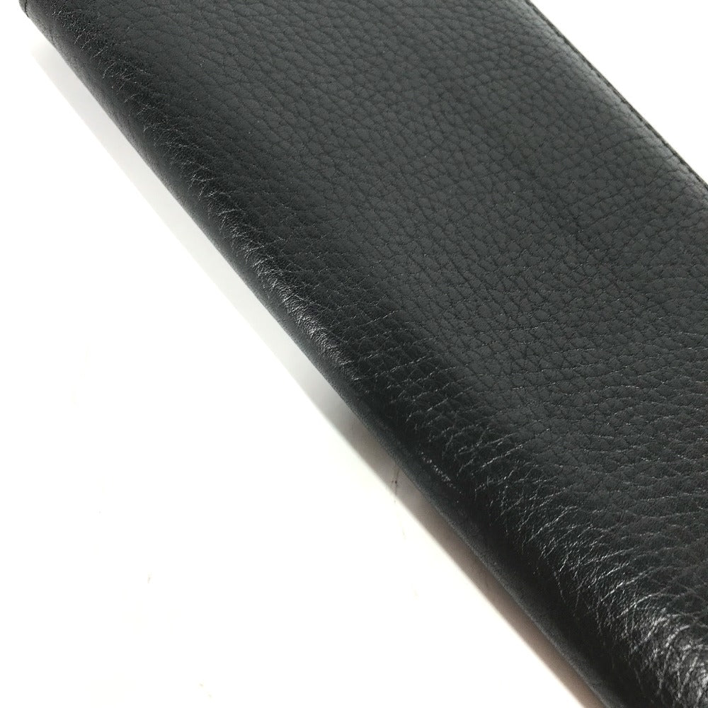 LOUIS VUITTON Long Wallet Purse M58192 Taurillon Clemence Leather black Long wallet Portefeuille Braza Women Used Authentic
