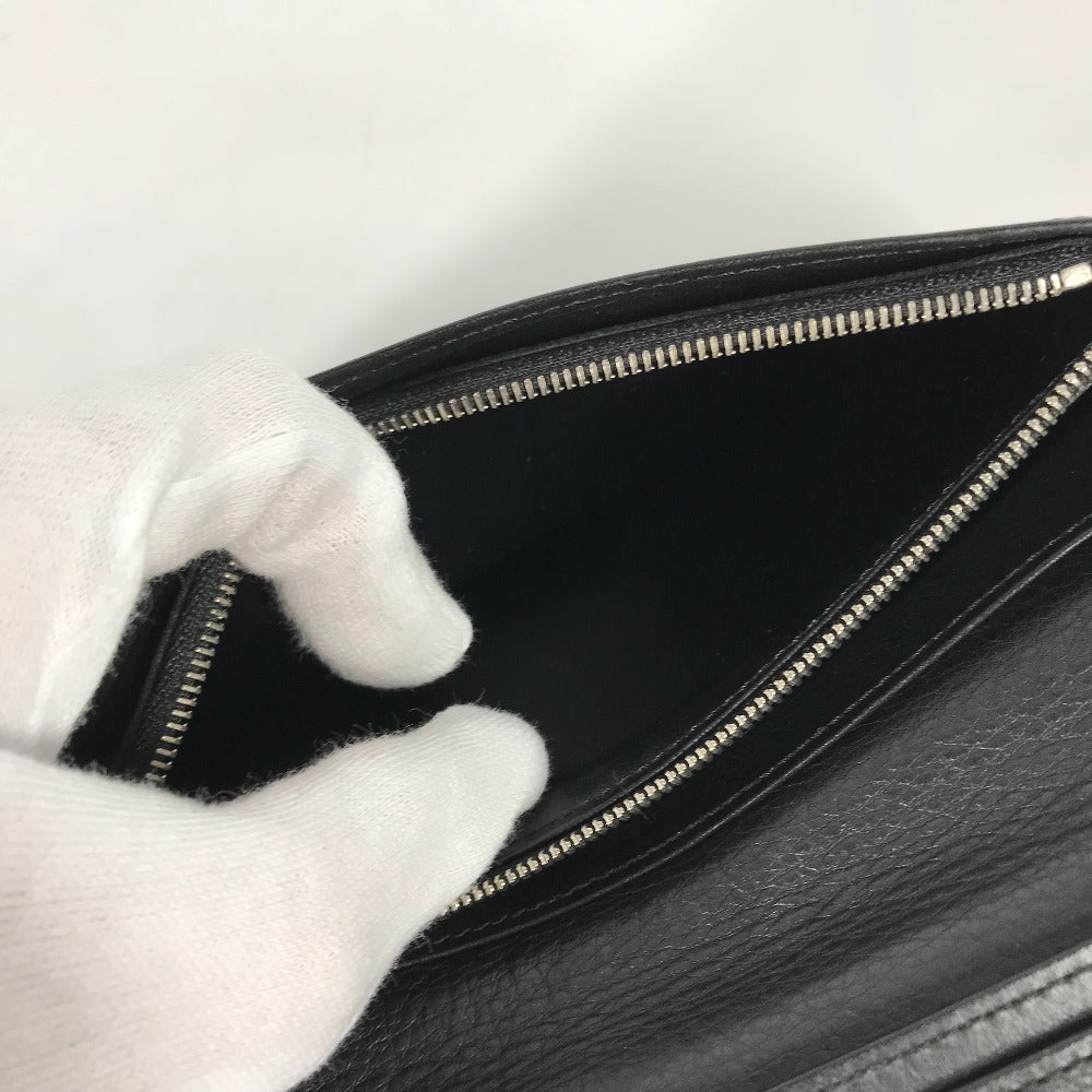 LOUIS VUITTON Long Wallet Purse M58192 Taurillon Clemence Leather black Long wallet Portefeuille Braza Women Used Authentic