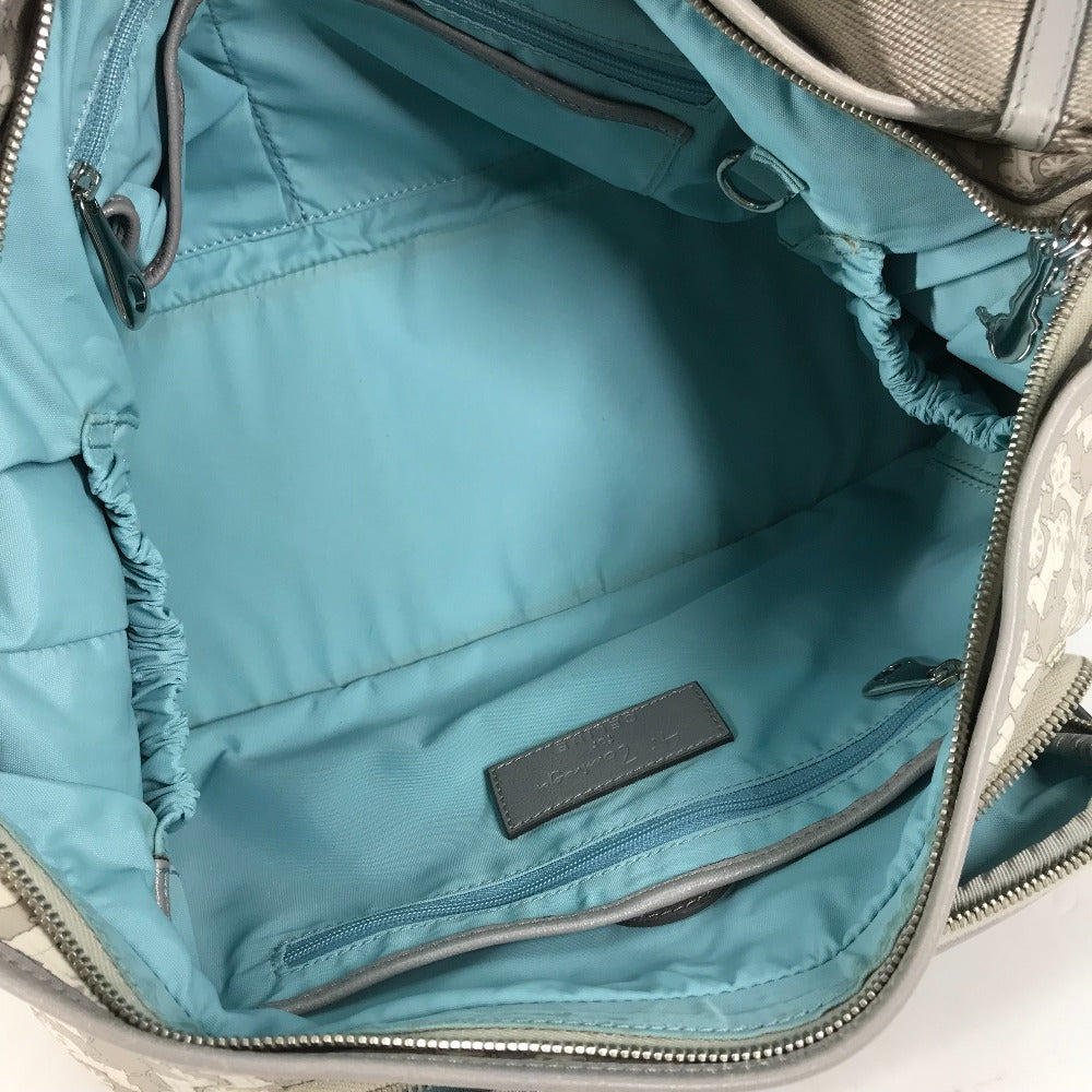 CELINE Shoulder Bag PVC / Leather gray Ai Tominaga collaboration Sulky Mothers bag Women Used Authentic