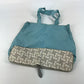 CELINE Shoulder Bag PVC / Leather gray Ai Tominaga collaboration Sulky Mothers bag Women Used Authentic