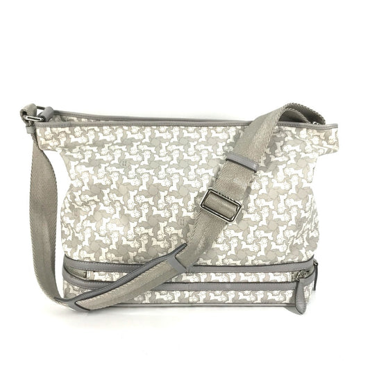 CELINE Shoulder Bag PVC / Leather gray Ai Tominaga collaboration Sulky Mothers bag Women Used Authentic