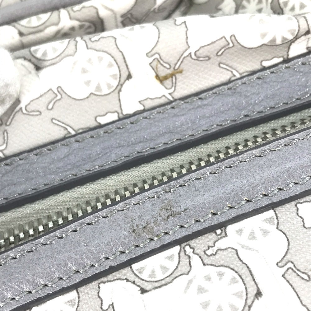 CELINE Shoulder Bag PVC / Leather gray Ai Tominaga collaboration Sulky Mothers bag Women Used Authentic