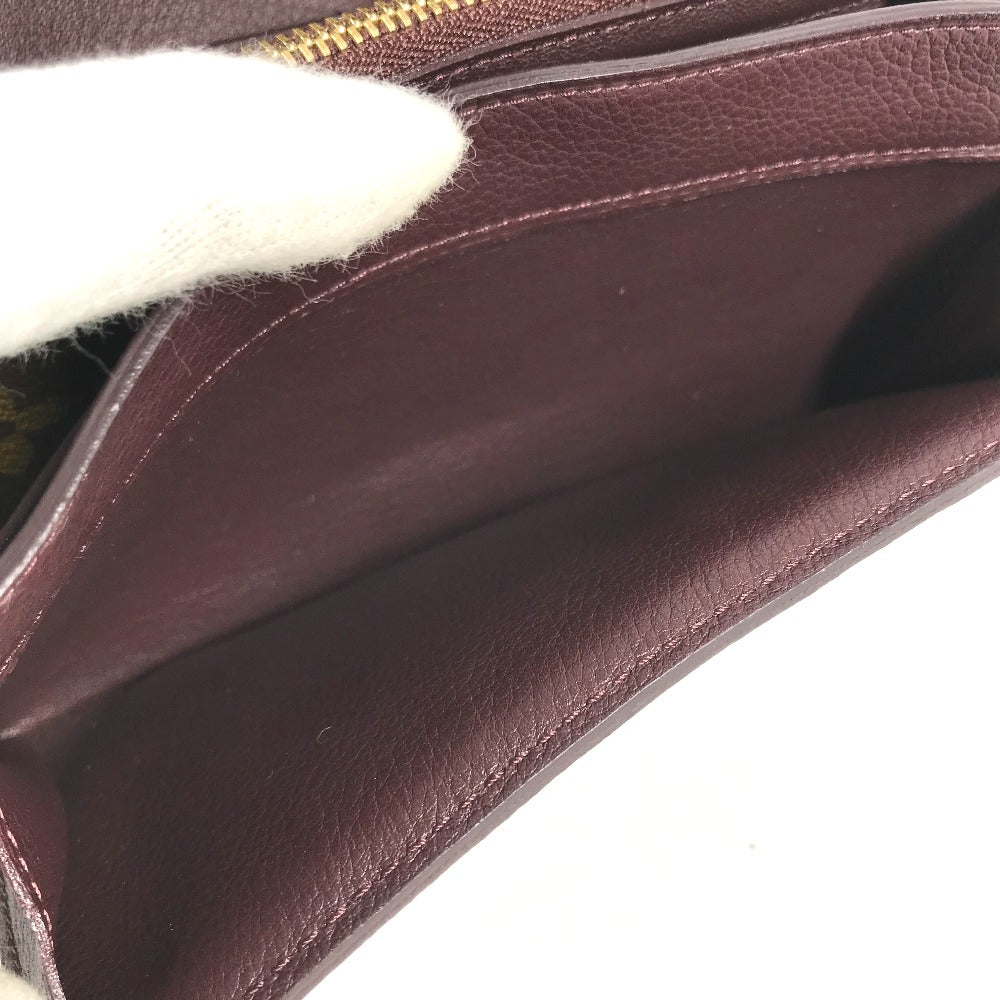 LOUIS VUITTON Long Wallet Purse M60414 Monogram canvas Brown x Gold Metal Bifold Wallet Portefeuille Elyses mens Used Authentic