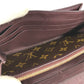 LOUIS VUITTON Long Wallet Purse M60414 Monogram canvas Brown x Gold Metal Bifold Wallet Portefeuille Elyses mens Used Authentic
