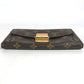LOUIS VUITTON Long Wallet Purse M60414 Monogram canvas Brown x Gold Metal Bifold Wallet Portefeuille Elyses mens Used Authentic