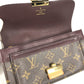 LOUIS VUITTON Long Wallet Purse M60414 Monogram canvas Brown x Gold Metal Bifold Wallet Portefeuille Elyses mens Used Authentic