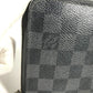 LOUIS VUITTON Long Wallet Purse N63077 Damier Grafitto Canvas black Damier Zippy Organizer mens Used Authentic