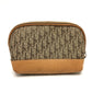 Dior Accessory pouch canvas beige Trotter Women Used Authentic