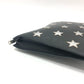 SAINT LAURENT Clutch bag leather black Star patch Women Used Authentic