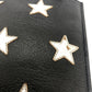 SAINT LAURENT Clutch bag leather black Star patch Women Used Authentic