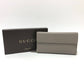 GUCCI Long Wallet Purse leather gray logo Women Used Authentic