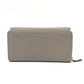 GUCCI Long Wallet Purse leather gray logo Women Used Authentic