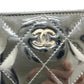 CHANEL Long Wallet Purse Patent calf leather black Matrasse Women Used Authentic