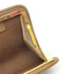 Dior Coin case leather Brown Overall handle Women Used Authentic