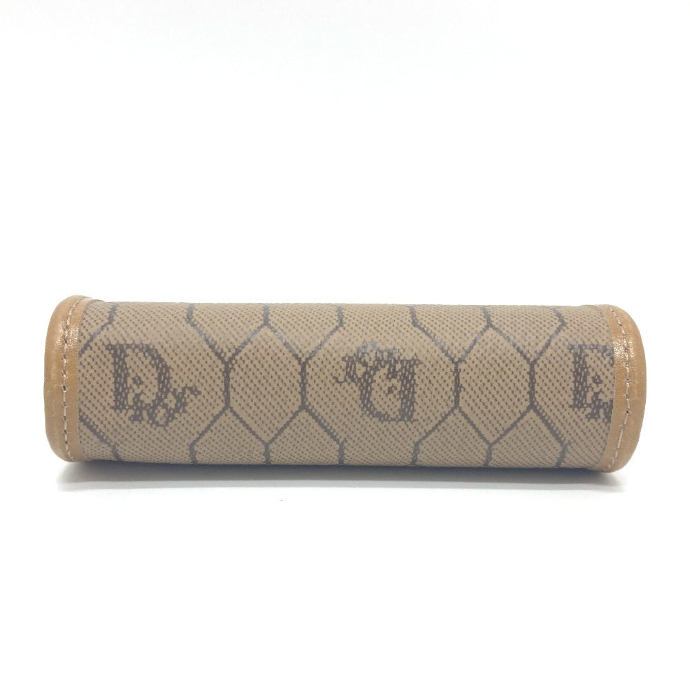 Dior Coin case leather Brown Overall handle Women Used Authentic