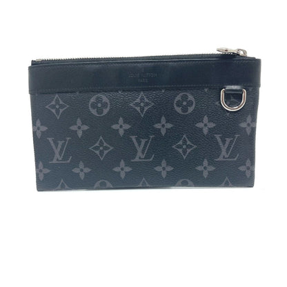 LOUIS VUITTON Pouch M44323 Monogram Eclipse Canvas black Pochette Discovery PM mens Used Authentic