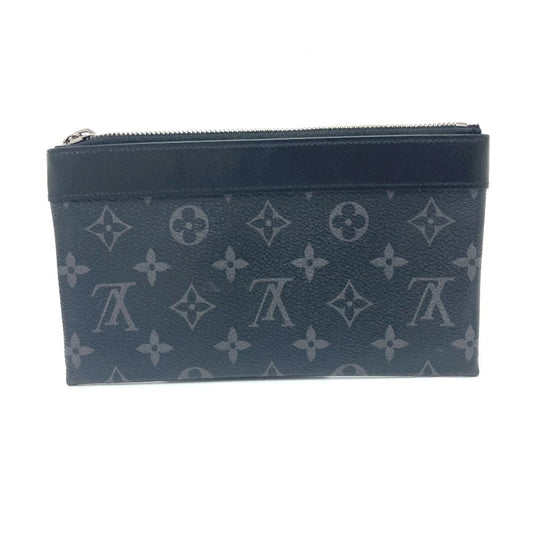 LOUIS VUITTON Pouch M44323 Monogram Eclipse Canvas black Pochette Discovery PM mens Used Authentic