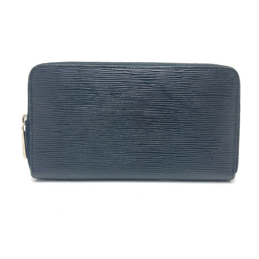 LOUIS VUITTON Long Wallet Purse M60632 Epi Leather SilverMetal Zippy Organizer mens Used Authentic