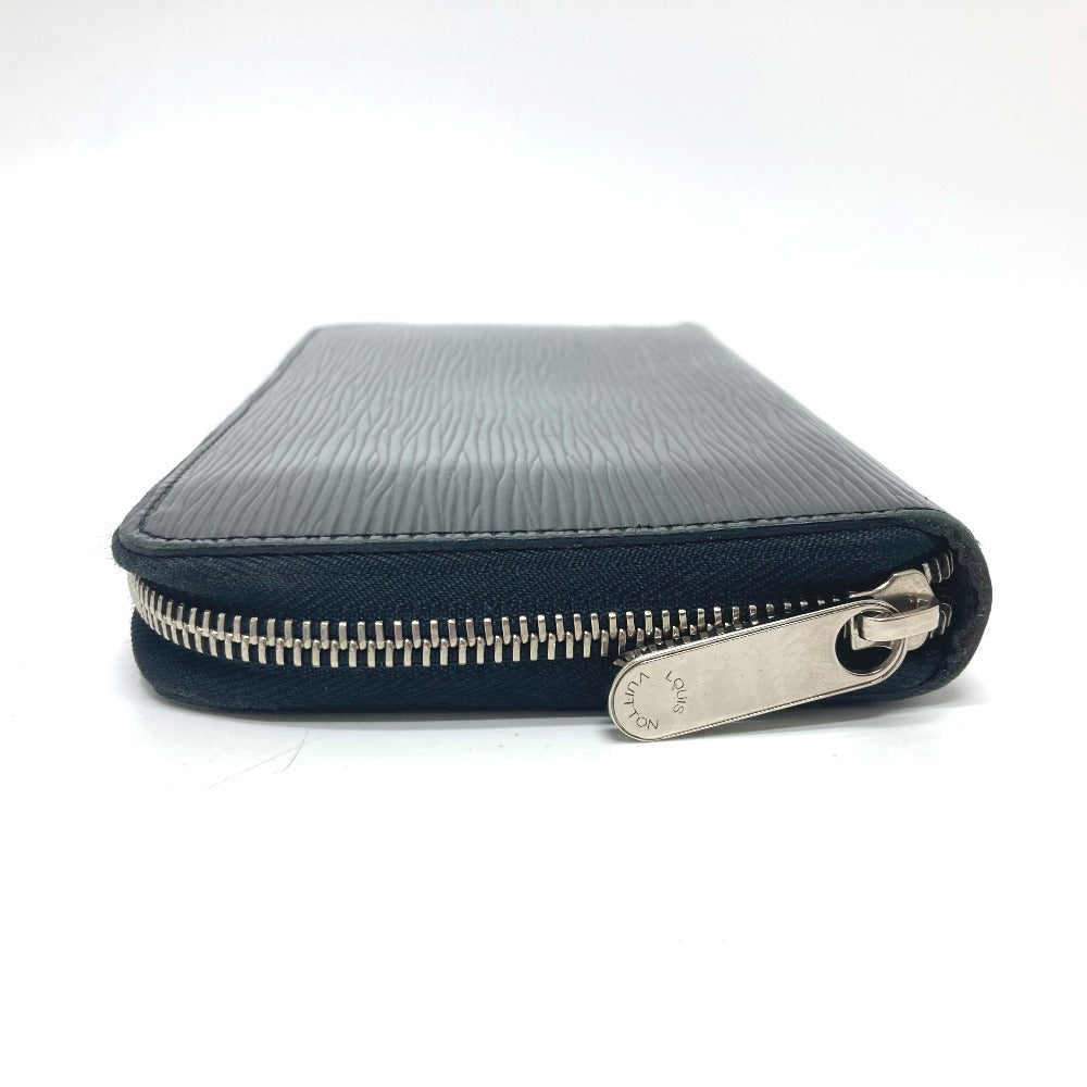 LOUIS VUITTON Long Wallet Purse M60632 Epi Leather SilverMetal Zippy Organizer mens Used Authentic