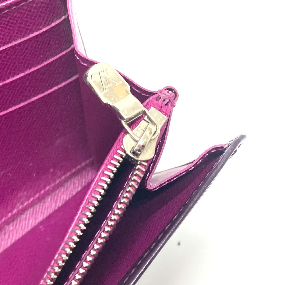 LOUIS VUITTON Long Wallet Purse M6374K Epi Leather purple Portefeuille Sarah Women Used Authentic