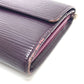 LOUIS VUITTON Long Wallet Purse M6374K Epi Leather purple Portefeuille Sarah Women Used Authentic