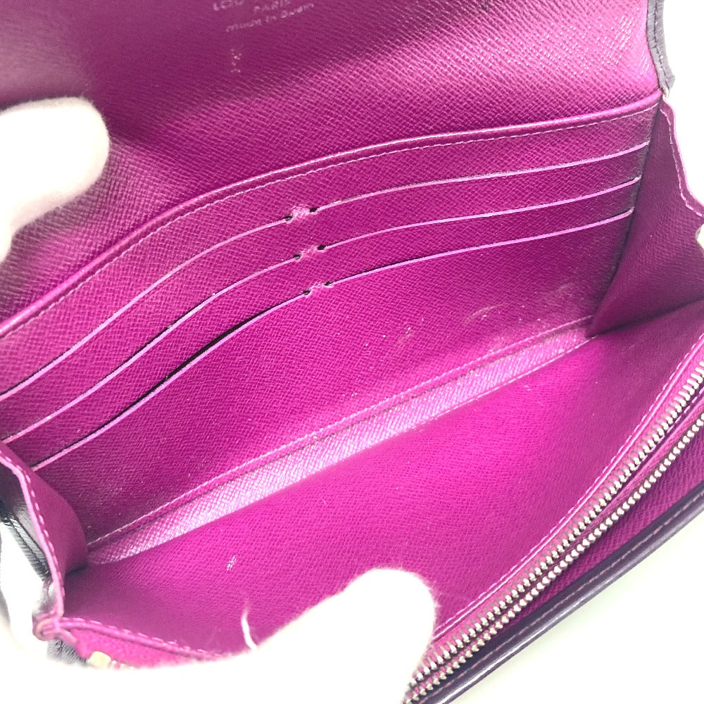 LOUIS VUITTON Long Wallet Purse M6374K Epi Leather purple Portefeuille Sarah Women Used Authentic