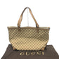 GUCCI Tote Bag 247209 GG canvas Beige x Brand GG canvas Women Used Authentic