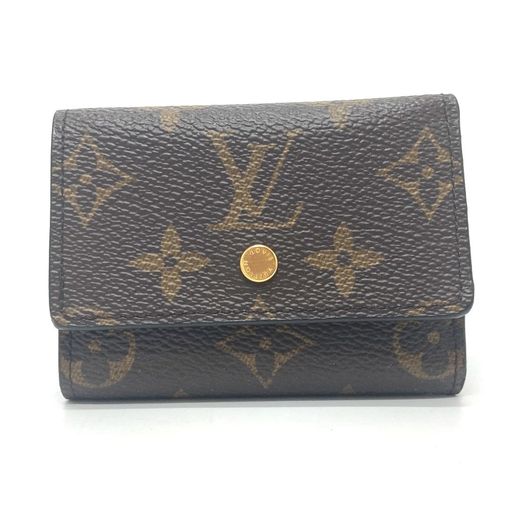 LOUIS VUITTON Trifold wallet ‚l68704 Monogram canvas Brown Portefeuille Micro Women Used Authentic
