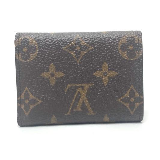 LOUIS VUITTON Trifold wallet ‚l68704 Monogram canvas Brown Portefeuille Micro Women Used Authentic
