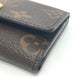 LOUIS VUITTON Trifold wallet ‚l68704 Monogram canvas Brown Portefeuille Micro Women Used Authentic