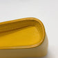 CELINE Shoulder Bag Leather / canvas Yellow / beige flour Women Used Authentic