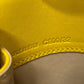 CELINE Shoulder Bag Leather / canvas Yellow / beige flour Women Used Authentic
