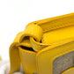 CELINE Shoulder Bag Leather / canvas Yellow / beige flour Women Used Authentic