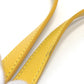 CELINE Shoulder Bag Leather / canvas Yellow / beige flour Women Used Authentic