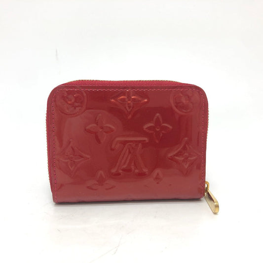 LOUIS VUITTON Coin case M93608 Monogram Vernis Pomdamul Zip around purse