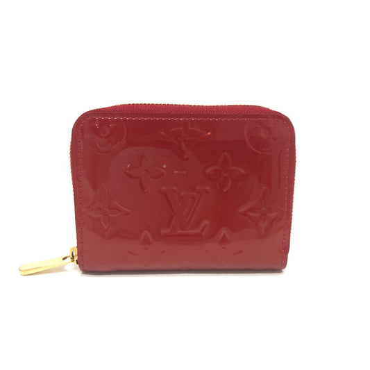 LOUIS VUITTON Coin case M93608 Monogram Vernis Pomdamul Zip around purse